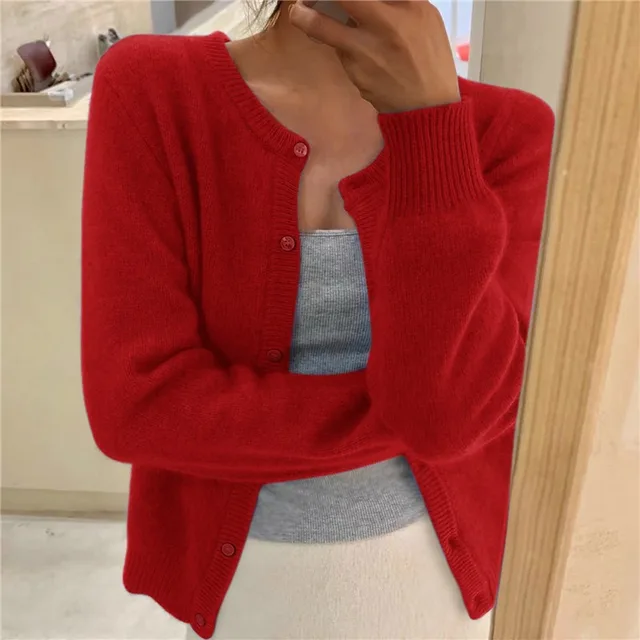 Delphina | Myk Cardigan med Knappelukking