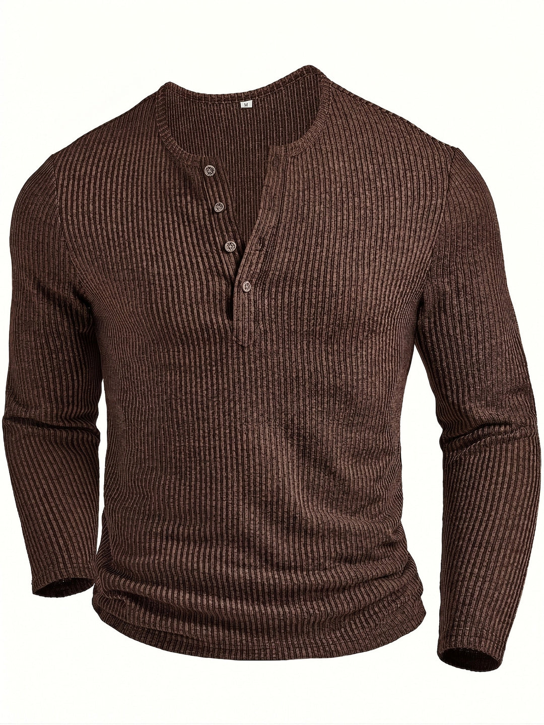 Griffin | Strukturert Ribbet Henley-skjorte