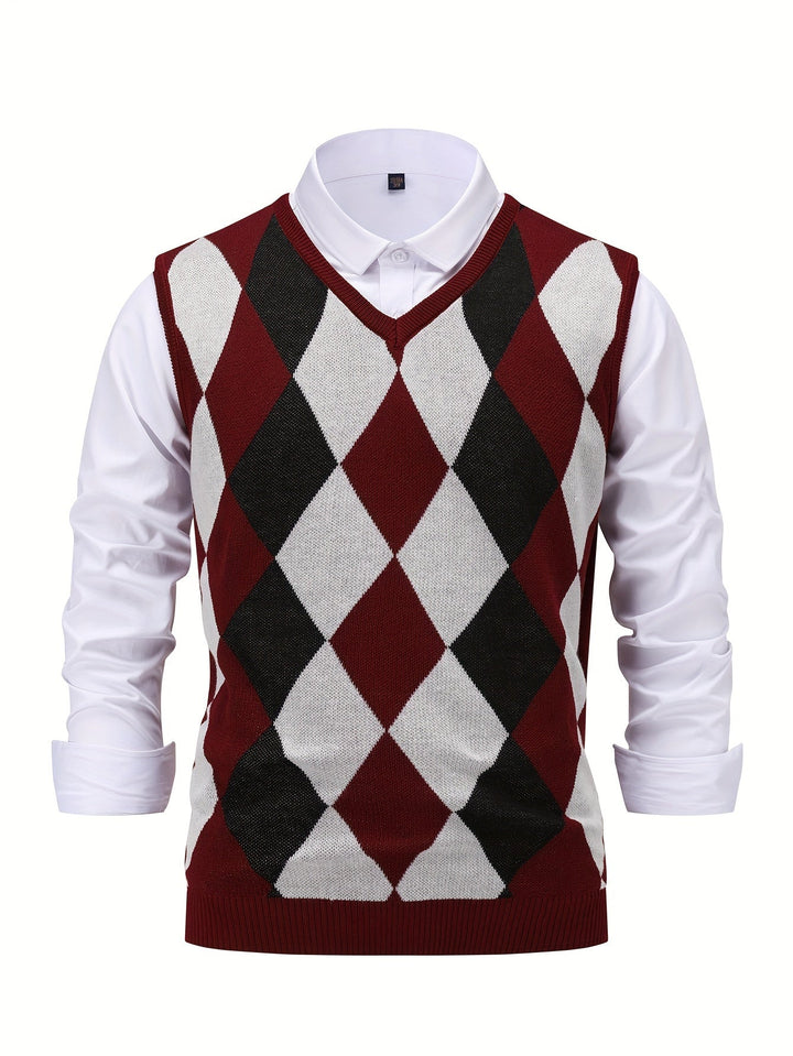 Chandler | Klassisk Argyle Genservest