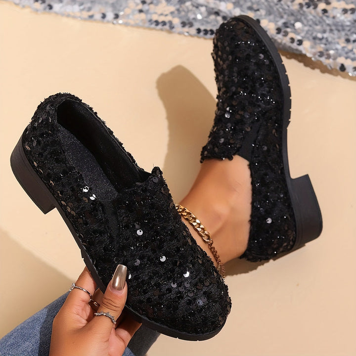 Bernadette | Glitrende Slip-On Loafers