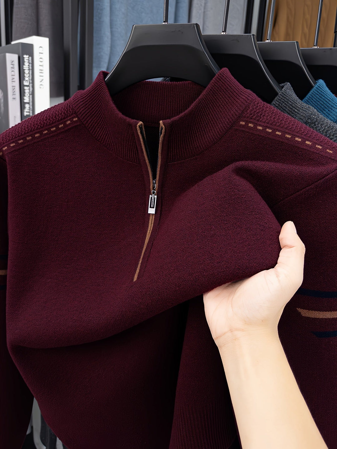 Nathan Half-Zip Genser med Høy Hals