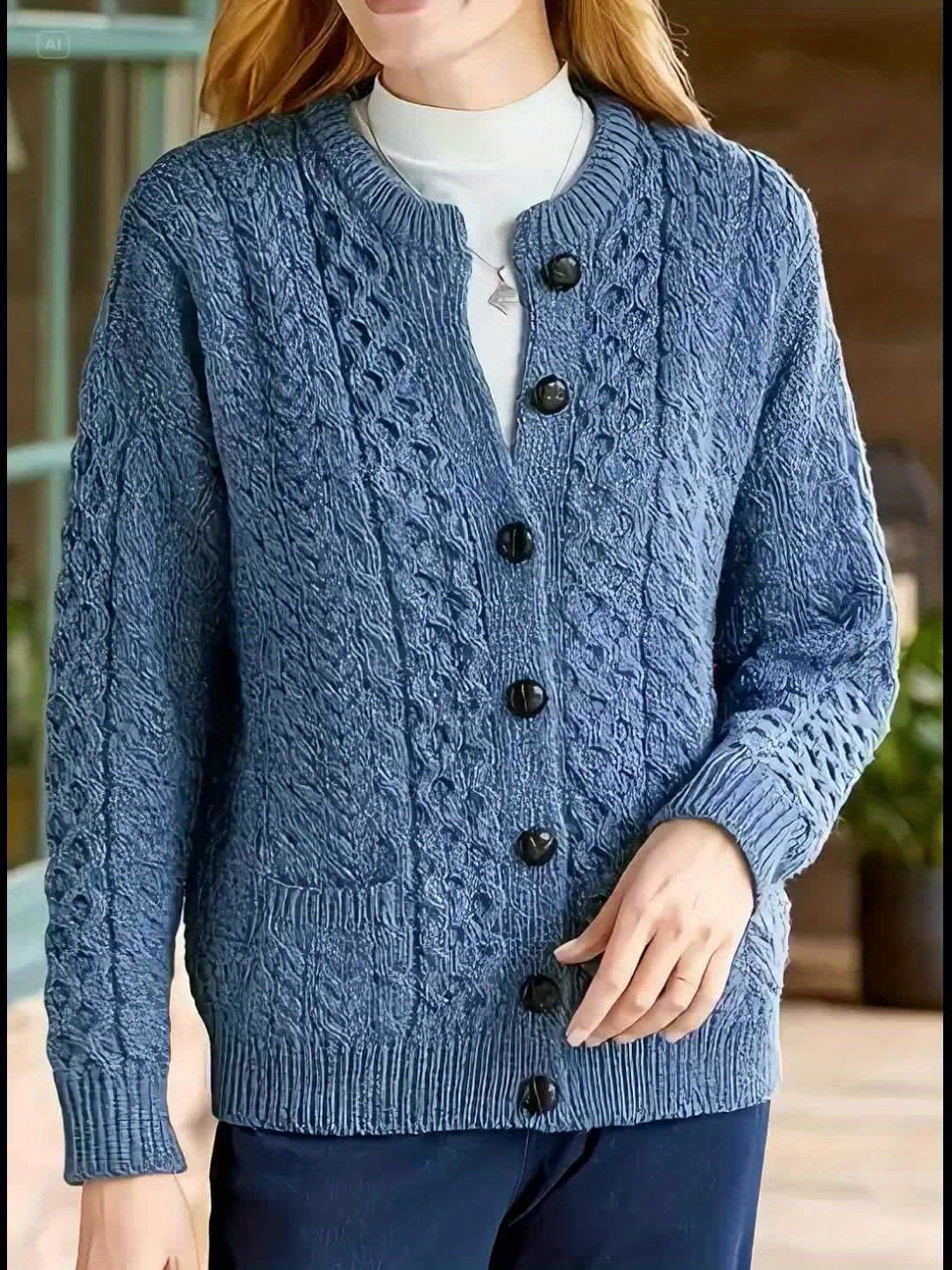 Fern | Strukturert knappet cardigan