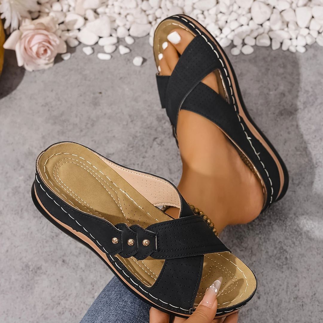 Charlotte | Premium Ortopedisk Kilesandal