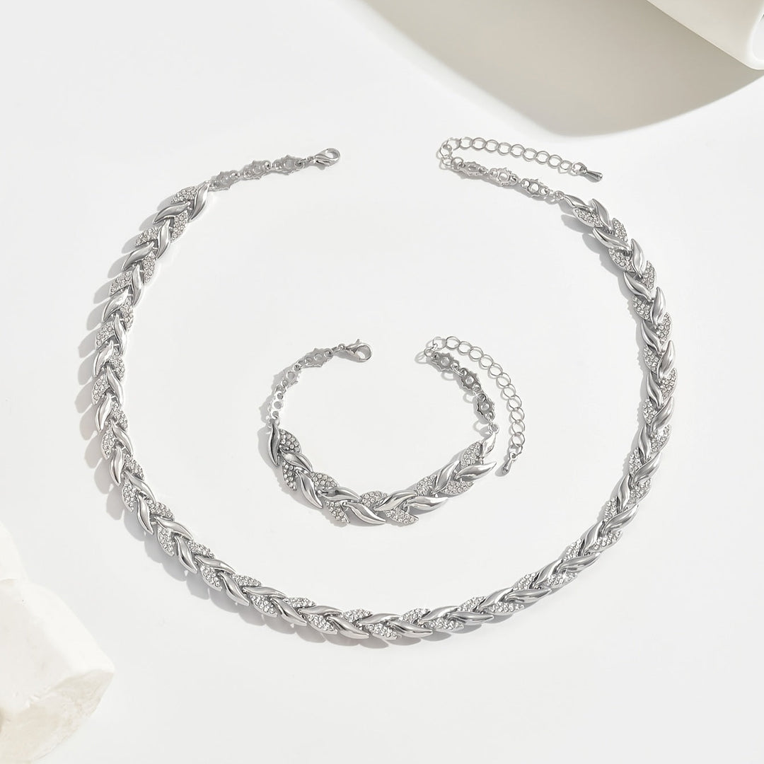 Marlene | Elegant halskjede- og armbåndsett