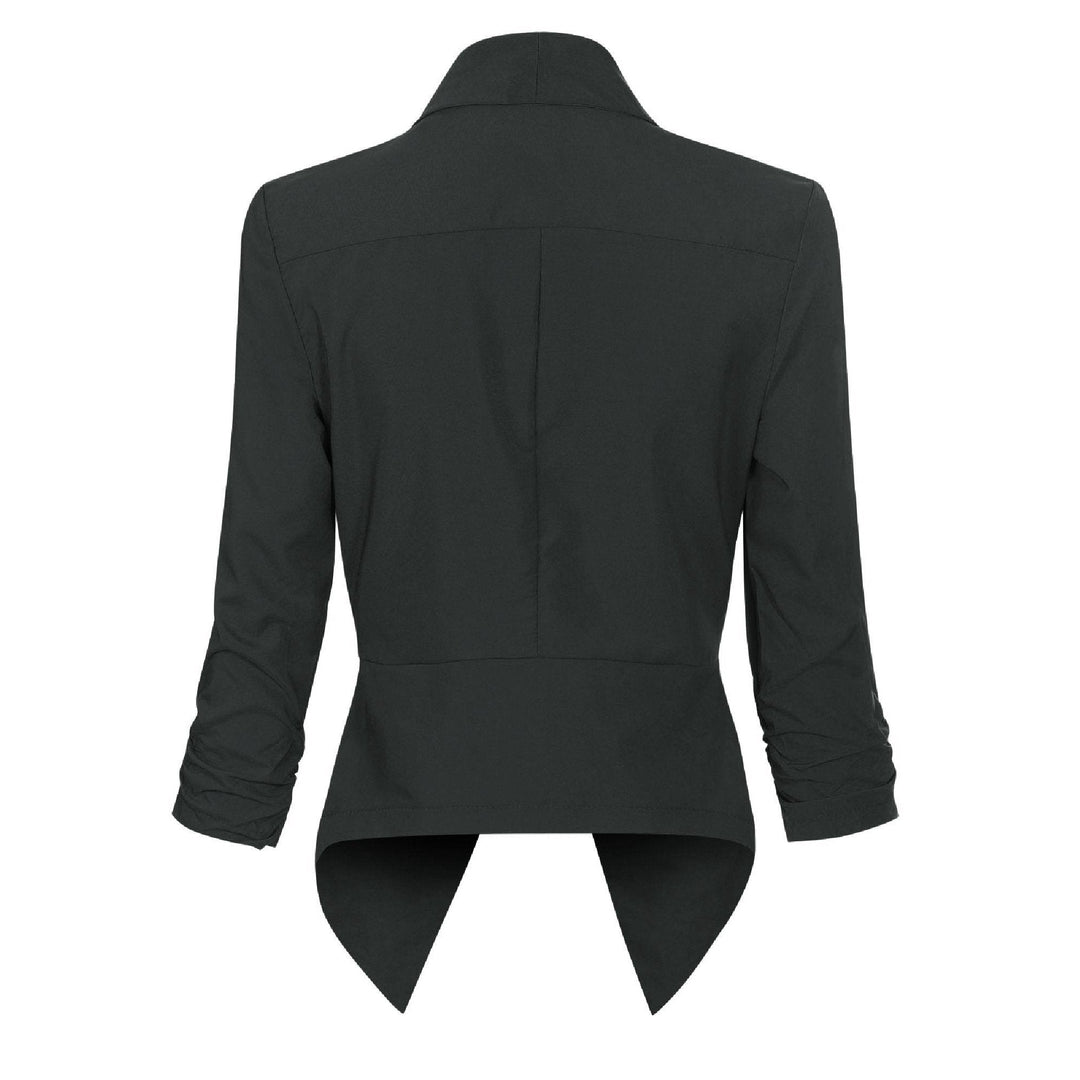 Penelope | Åpen front drapert blazer
