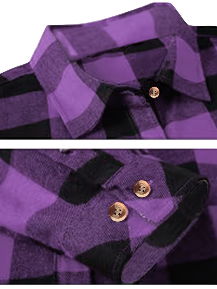 Everly | Casual Buffalo Check Skjorte