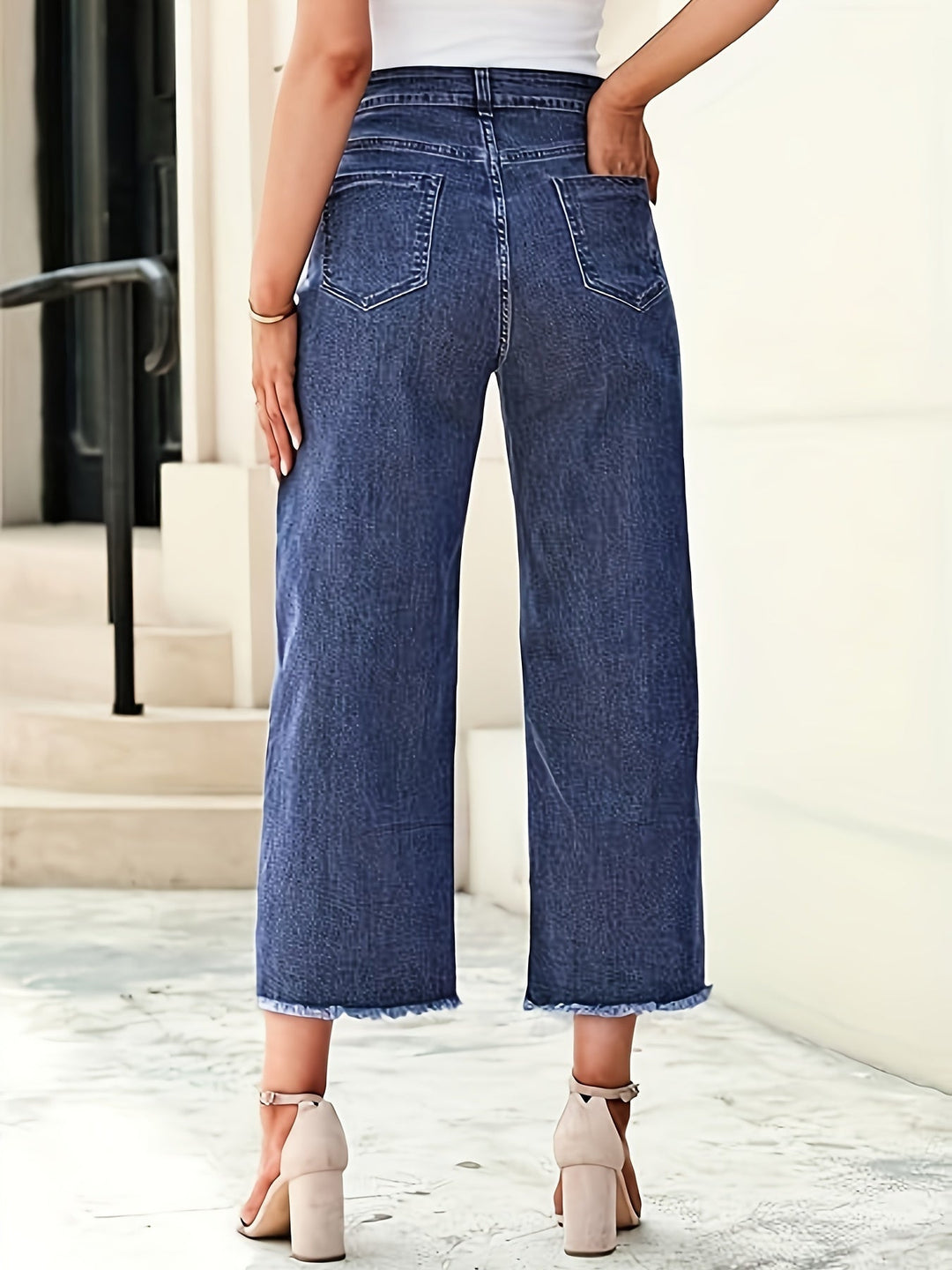 Denise | Tilpassede Croppede Rettbenede Jeans