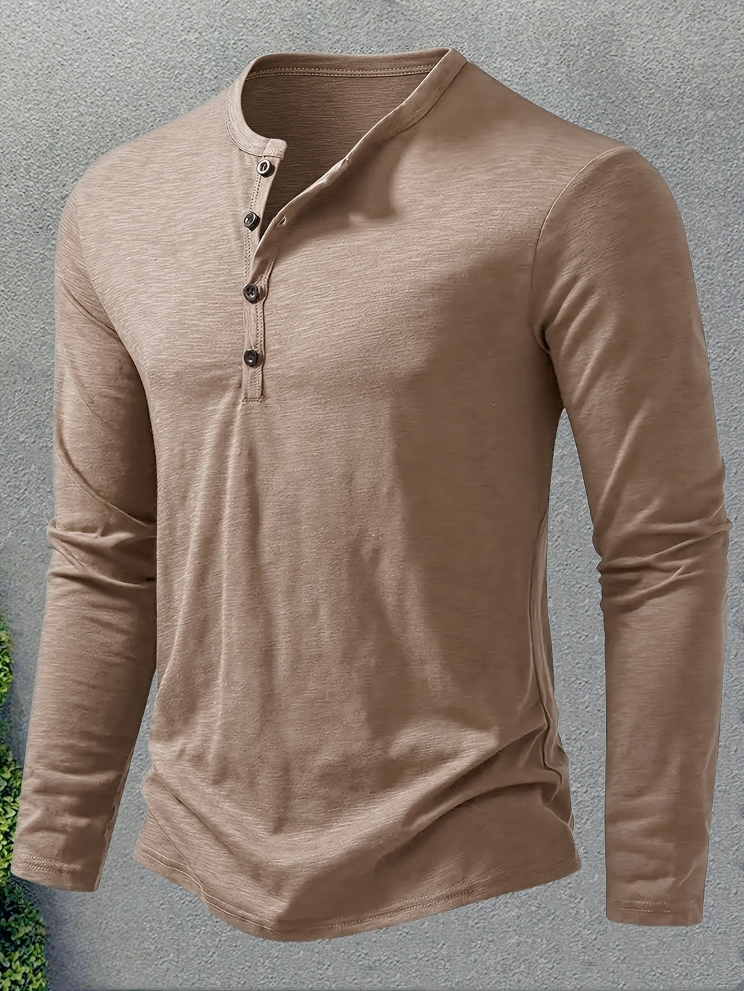 Dalton | Klassisk Henley med Knappelukking
