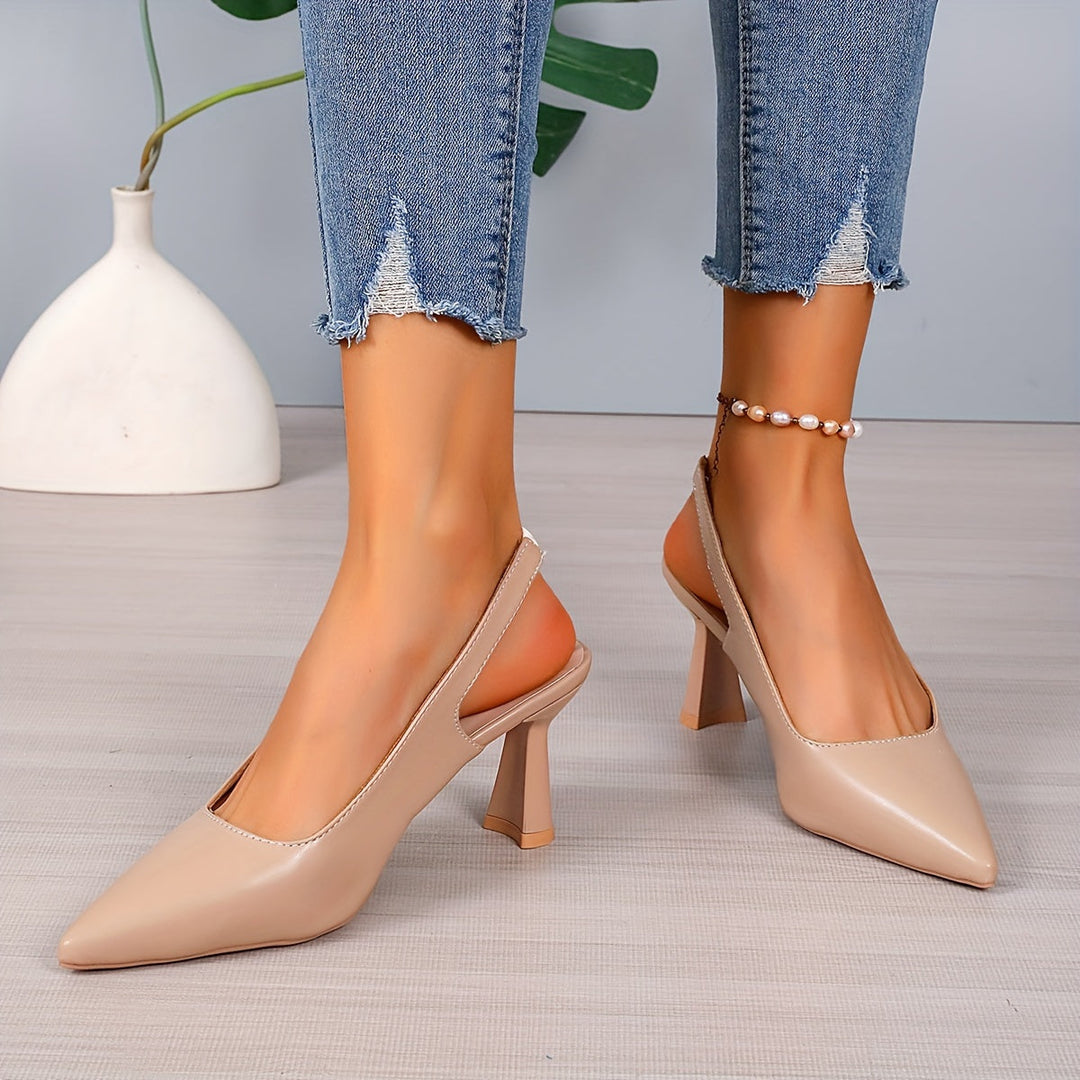 Sophia | Elegant Slingback Spisse Hæler