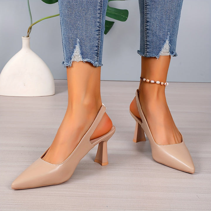 Sophia | Elegant Slingback Spisse Hæler