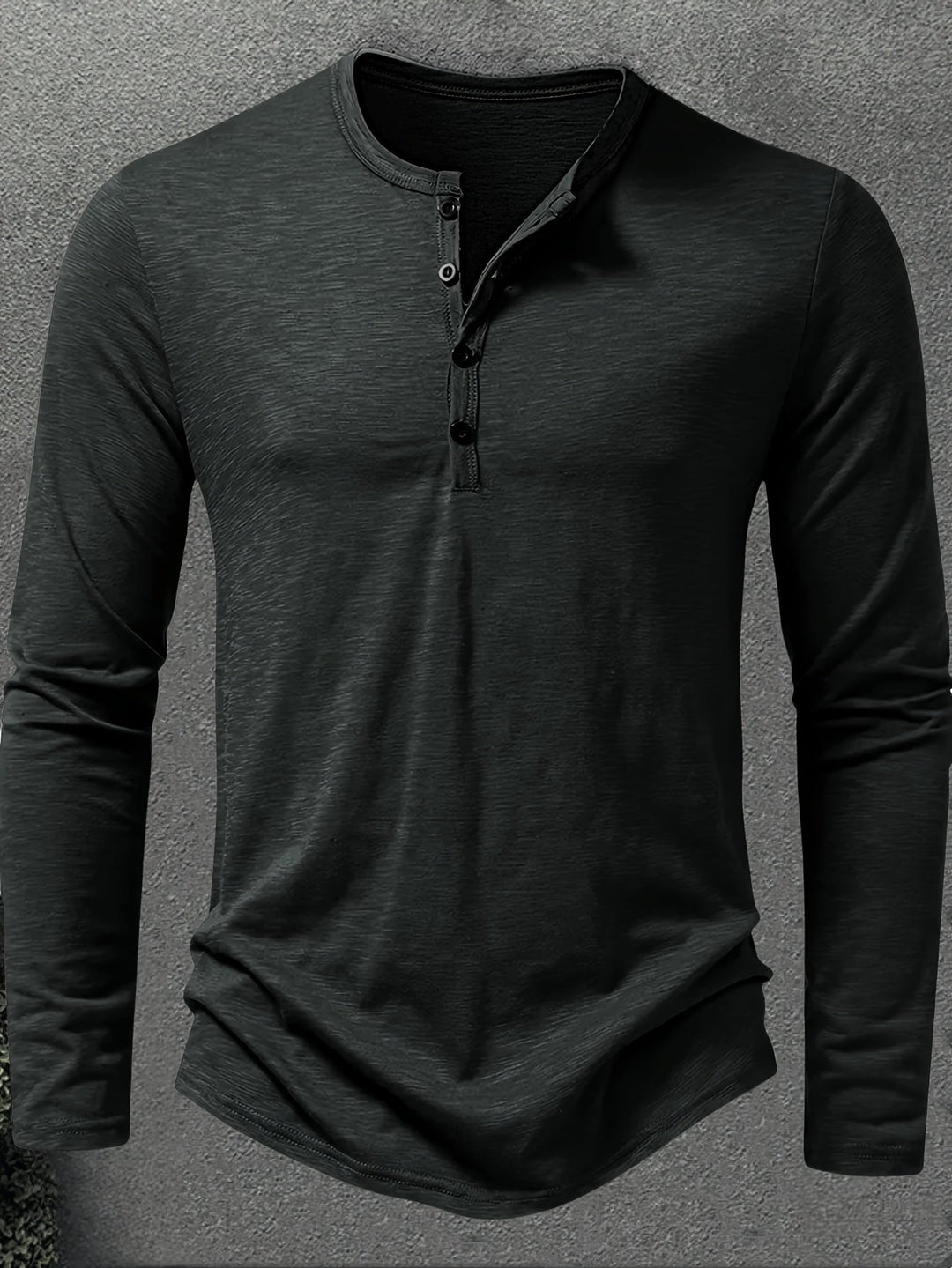 Dalton | Klassisk Henley med Knappelukking