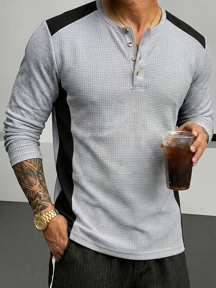 Curtis | Strukturert Langermet Henley