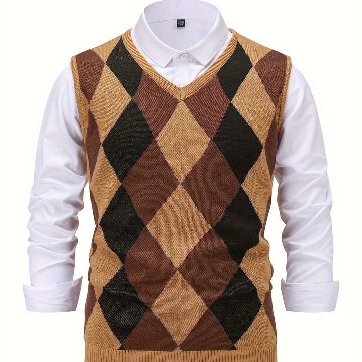 Chandler | Klassisk Argyle Genservest