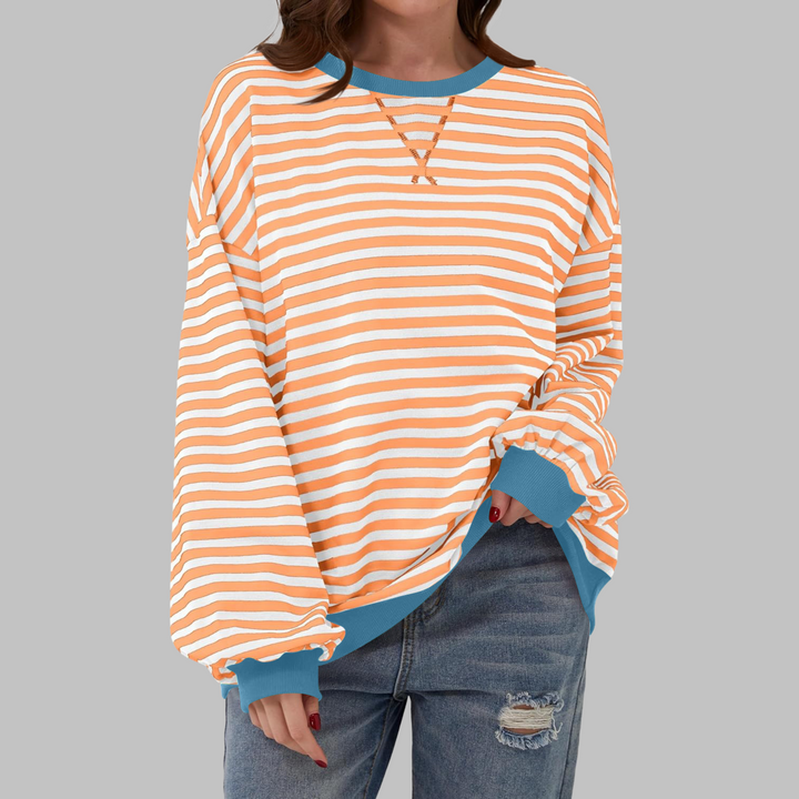 Margaret | Casual langermet stripete genser