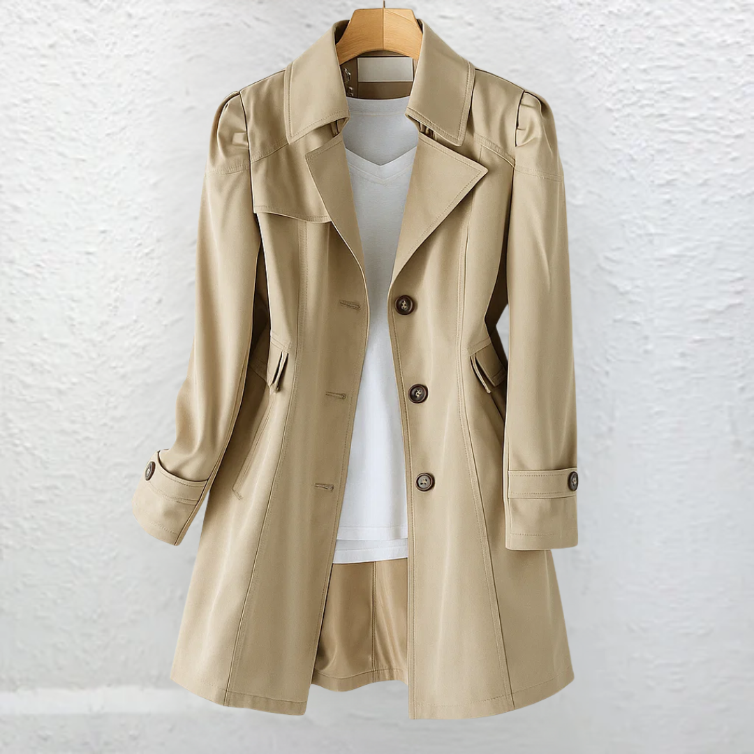 Vicki | Vintage trenchfrakk med krage