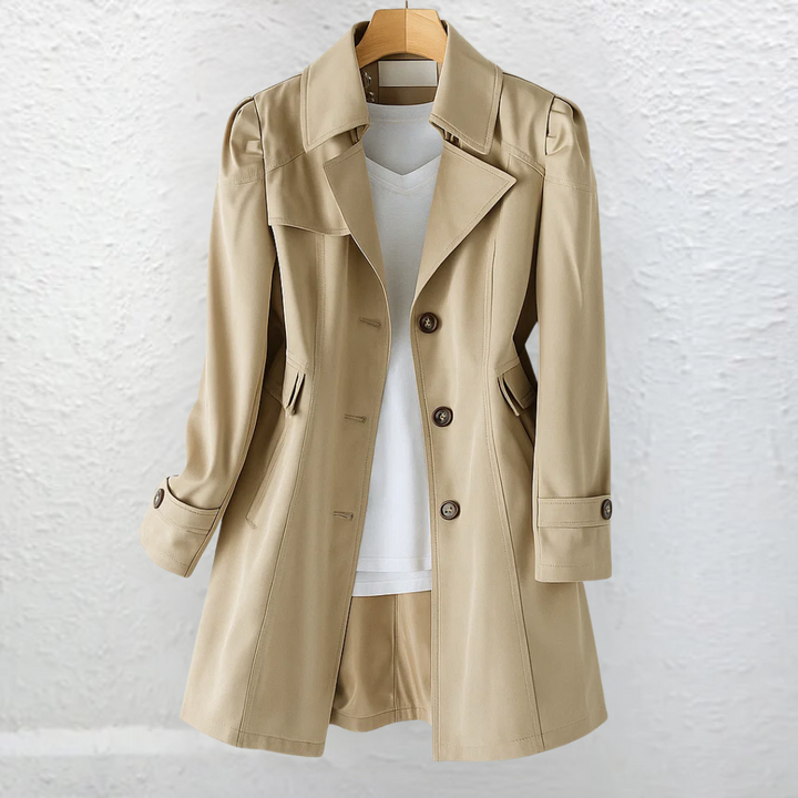 Vicki | Vintage trenchfrakk med krage