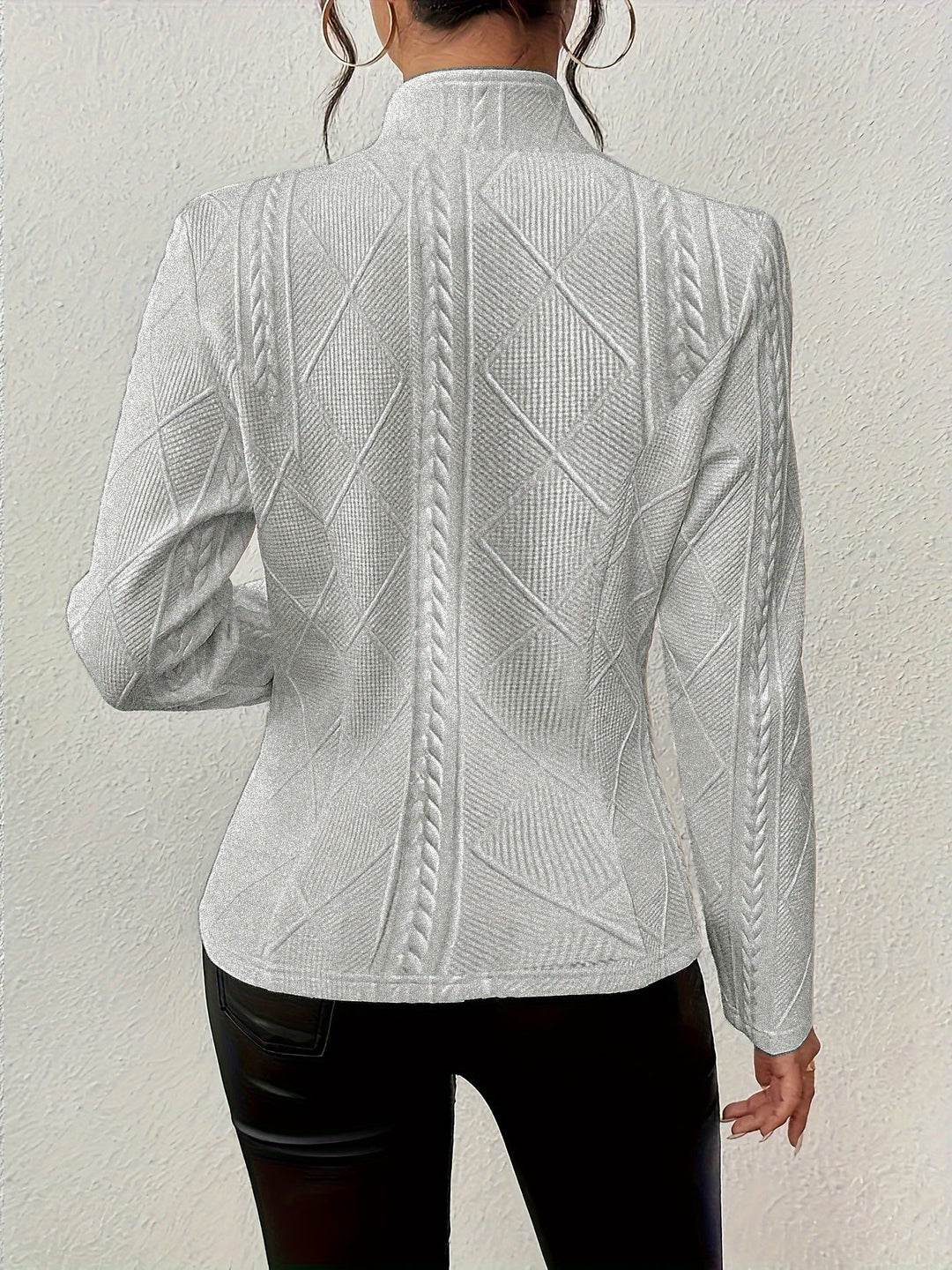 Whitney | Midje-definerende teksturert blazer