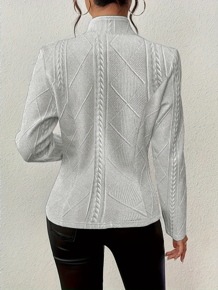 Whitney | Midje-definerende teksturert blazer