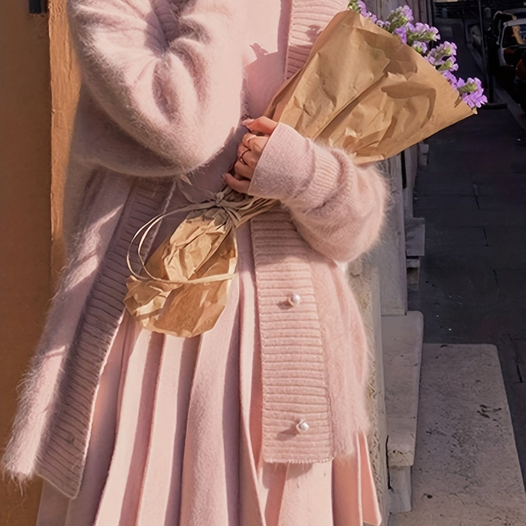 Iris | Myk Åpen Cardigan foran