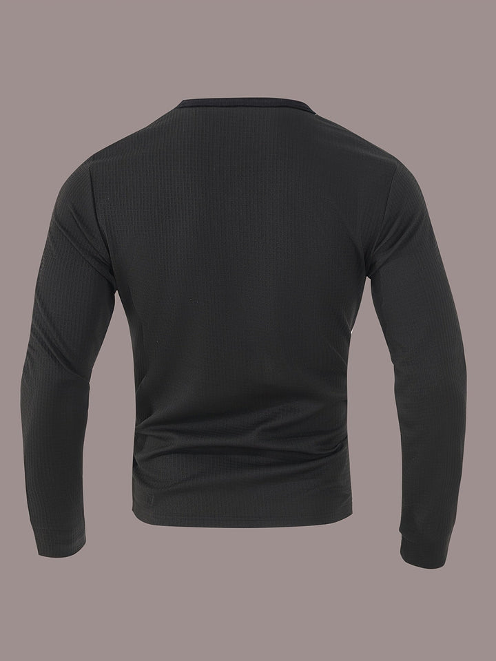 Curtis | Strukturert Langermet Henley