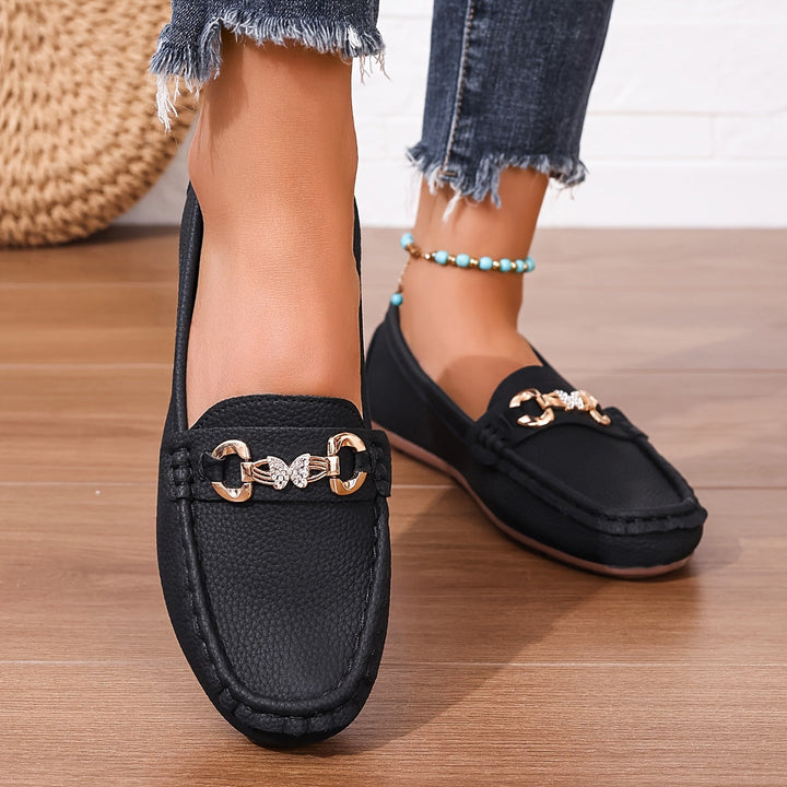 Nora | Elegante loafers med spenne