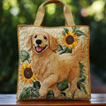Cheryl | Stilig Hund Blomst Kunst Handleveske