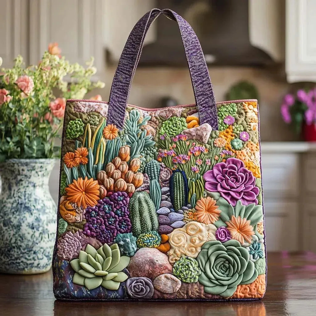 Angela | Stilig Blomstermønster Kunstnerisk Tote Bag