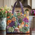 Angela | Stilig Blomstermønster Kunstnerisk Tote Bag
