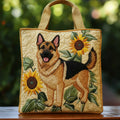 Nicole | Kunstnerisk Solsikke Hundekunst Handleveske