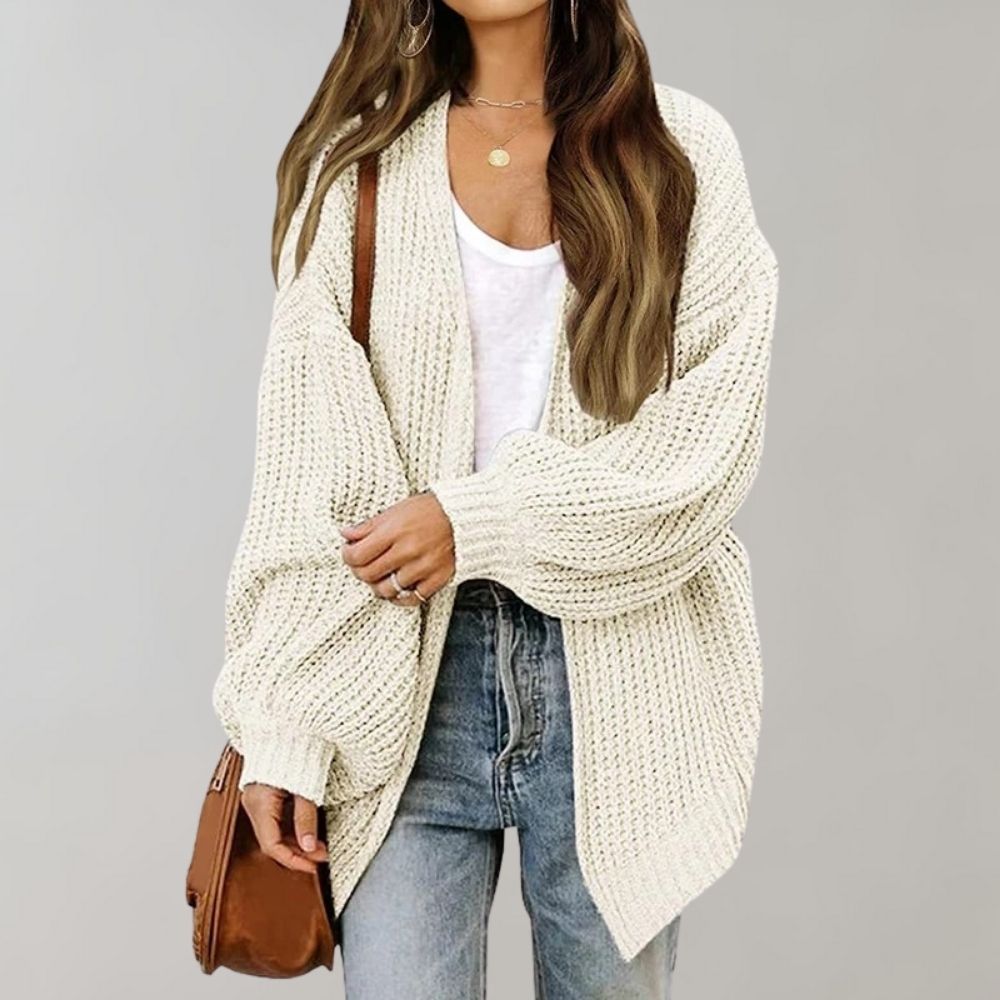 Isla | Casual Cardigan med Åpen Front