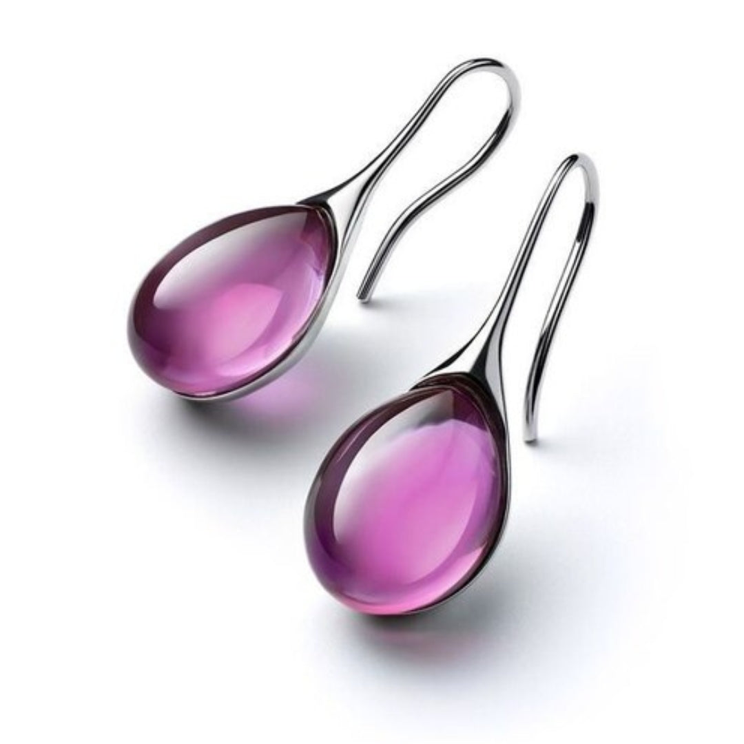 Paula | Stilfulle hengende krystallearrings