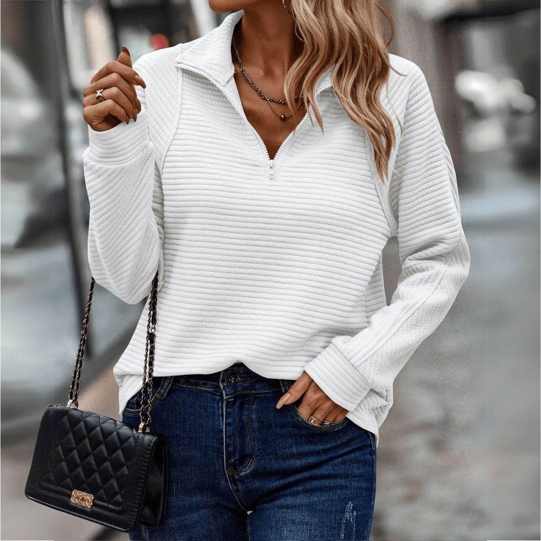 Gillian | Ribbet Half-Zip Genser
