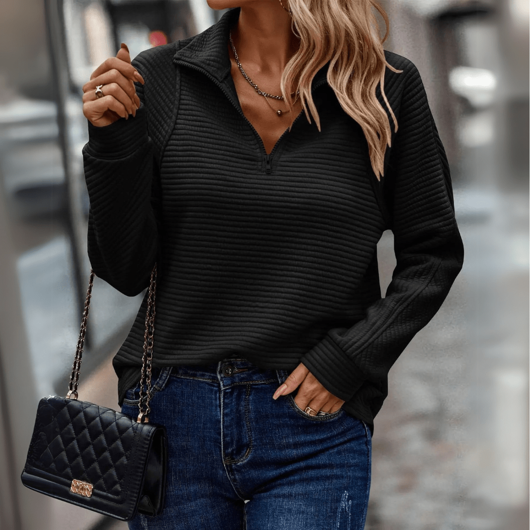 Gillian | Ribbet Half-Zip Genser
