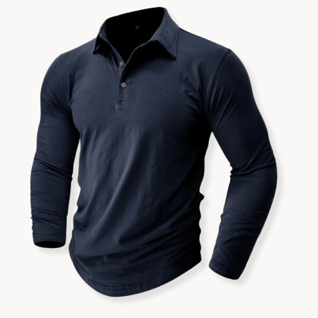 Andrei | Casual langermet poloshorte med krage