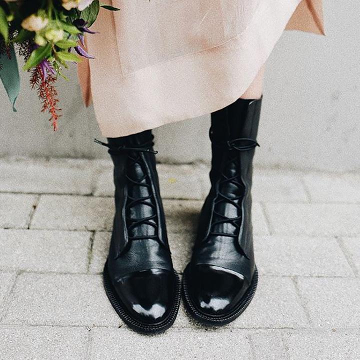 Sophia | Elegante Snørebånd Ankelstøvler