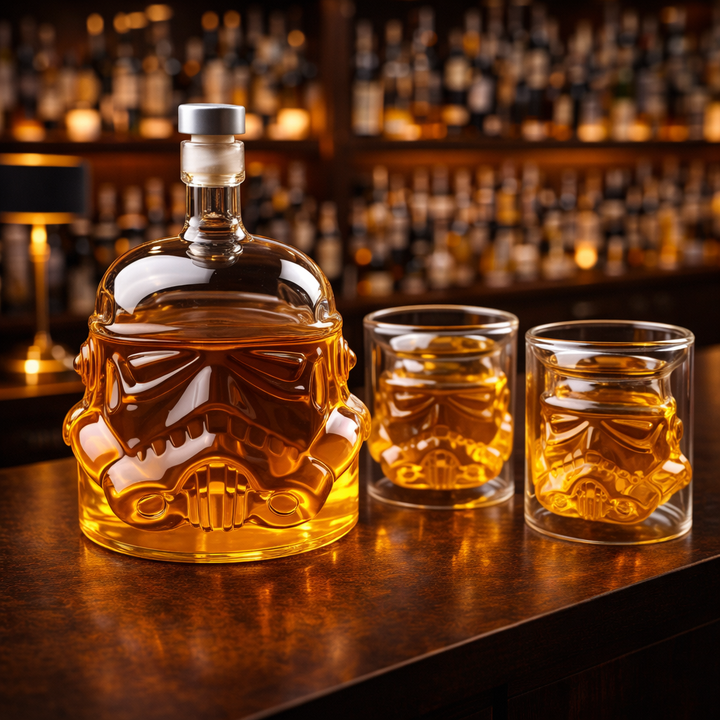 Darren | Whiskeyflaske Sett Flaske og Glass