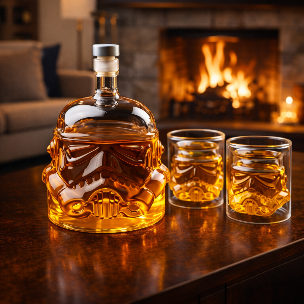 Darren | Whiskeyflaske Sett Flaske og Glass
