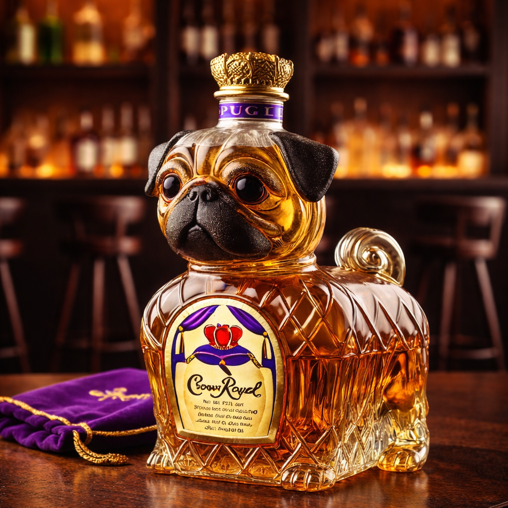 Russell | Whiskyflaske med fransk bulldog-design