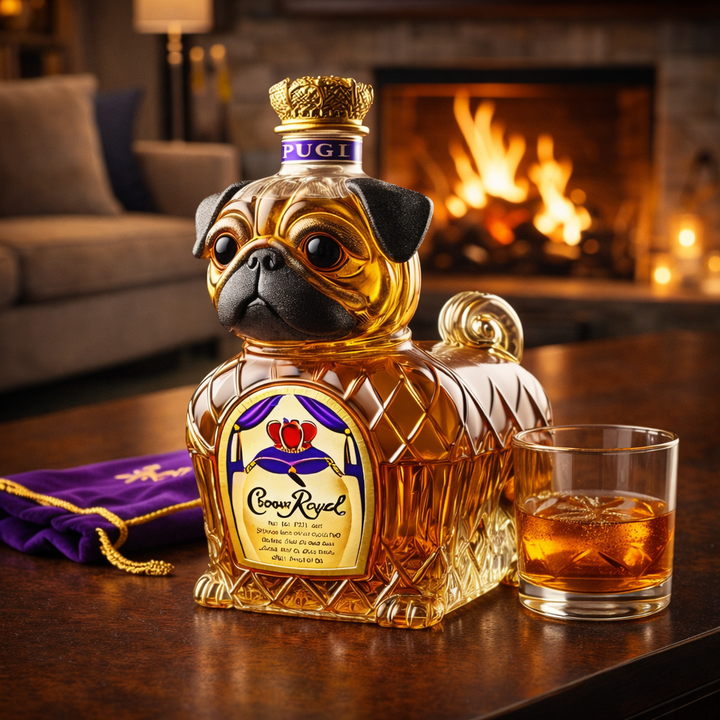 Russell | Whiskyflaske med fransk bulldog-design