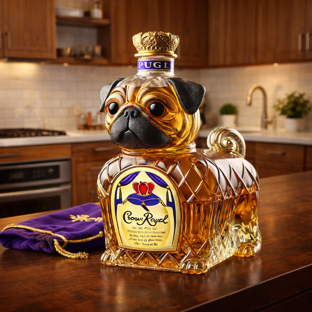 Russell | Whiskyflaske med fransk bulldog-design