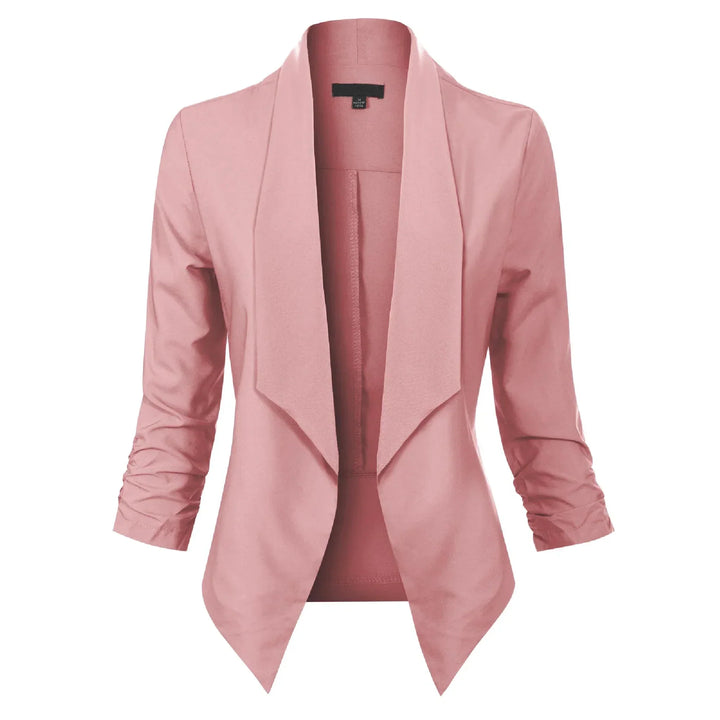Penelope | Åpen front drapert blazer