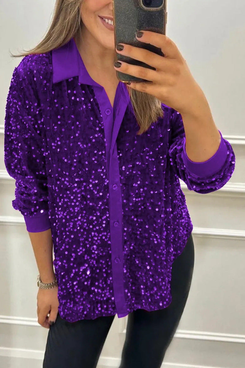 Claudine | Elegant Skjortekrage med Glans