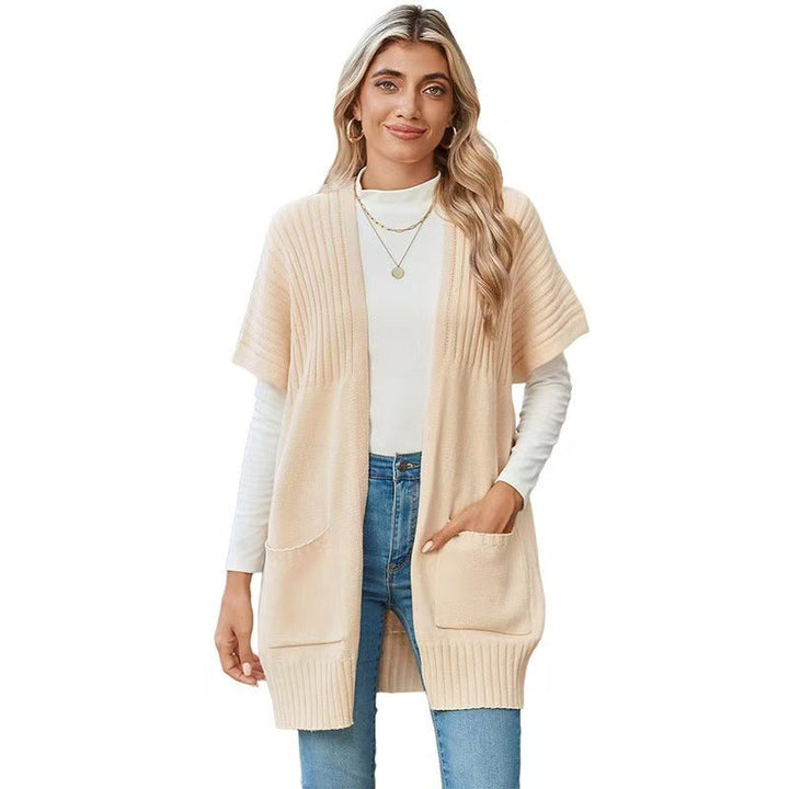 Carinna | Lett åpen-front strikket cardigan