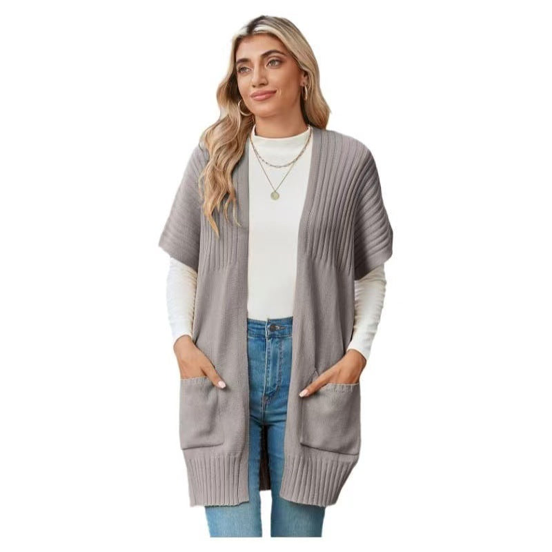 Carinna | Lett åpen-front strikket cardigan