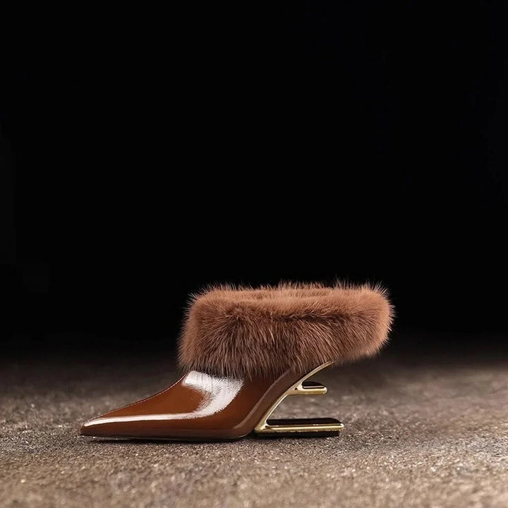 Beverly | Elegante pelsdetaljerte pigghæler