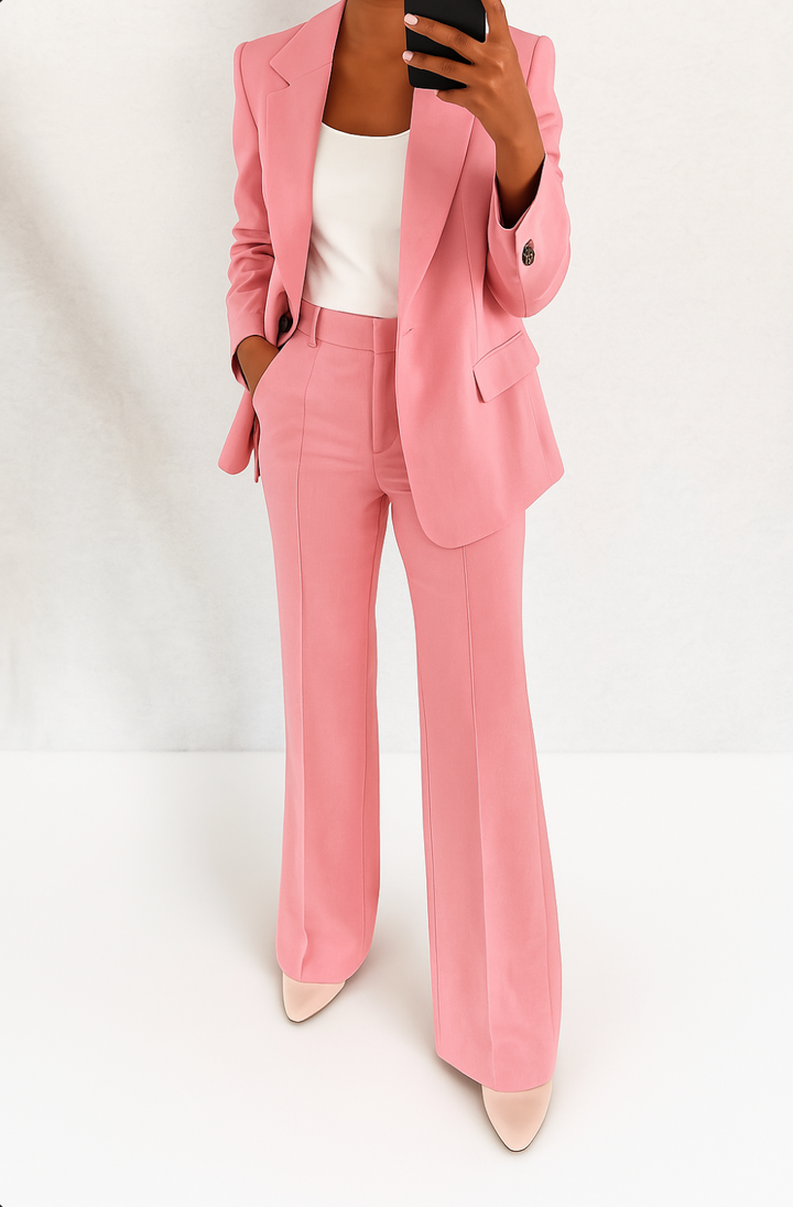Ava | Stilig To-Delt Blazer- og Bukse Sett