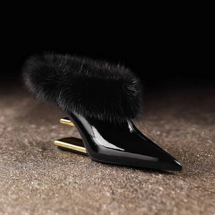 Beverly | Elegante pelsdetaljerte pigghæler