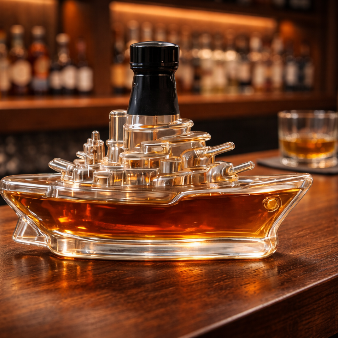Travis | Whiskeyflaske med maritimt skipsdesign