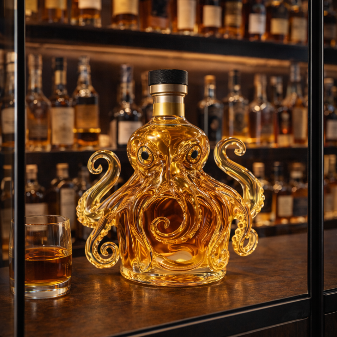 Dale | Whiskeyflaske med blekksprutdesign