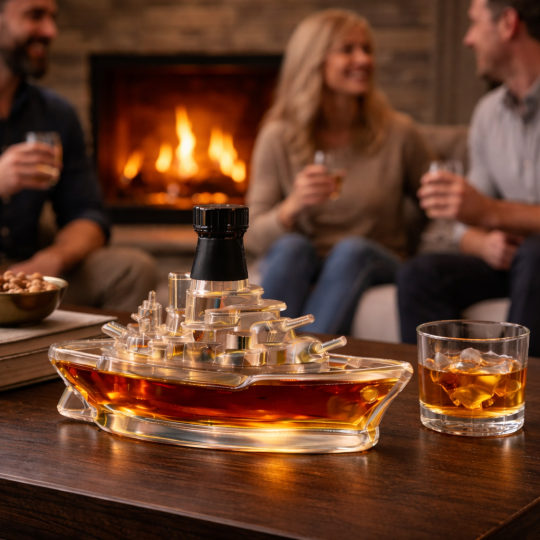 Travis | Whiskeyflaske med maritimt skipsdesign